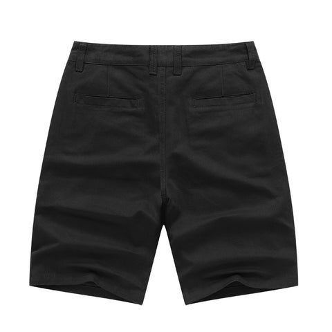 IMG 121 of Men Summer Cotton Loose Plus Size Outdoor Casual Shorts Trendy Breathable knee length Beach Shorts