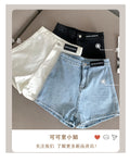 Img 9 - Denim Shorts Women Summer High Waist Stretchable Hot Pants Hong Kong Vintage Sexy insPants