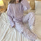 Img 3 - Sets Women Sleeve Length Pants Purple Pajamas Demure Casual Loungewear