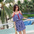 One-Piece Slim Look Korean Fresh Looking Chequered Student Beach Spa Swimsuit Women Swimwear