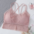 Img 6 - Lace Bare Back Bralette Bra Sexy Flattering No Metal Wire Breathable Cozy Thin Teenage Girl