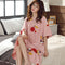 Summer Women Pyjamas Pocket Design Trendy ins Home Outdoor Cotton Teens Mid-length Sleepwear