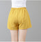 IMG 107 of Striped Cotton Shorts Short Wide Leg Women Pants Summer Loose Pocket Elastic Waist Shorts