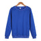 Solid Colored Round-Neck Sweatshirt Long Sleeved Outerwear