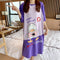 Pyjamas Women Summer Thin Cotton Short Sleeve Mid-Length Pajamas Student Adorable Cartoon Plus Size Pregnant Woman Sleepwear