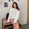 Img 1 - Korean Long Sleeved Sweatshirt Women Student Round-Neck Thin Loose BF Tops