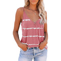 Img 6 - Summer Europe Women Sexy Sleeveless Camisole V-Neck Striped Printed T-Shirt Tops Camisole
