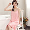 Cotton Pyjamas Women Summer Teens Camisole Solid Colored Sexy Dress Sleepwear