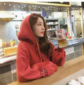 Sweatshirt Women Thick Western Student Loose Korean Embroidery Hooded Harajuku Outerwear