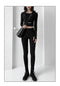 IMG 112 of Black Denim Pants Women Ankle-Length Pants High Waist Fitted Slim Fit Long Look Stretchable Summer Pants