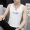 Modal V-Neck Men Sleeveless T-Shirt Tank Top Summer Breathable Sporty Fitting Vest Fitness Trendy Tank Top