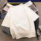 Img 9 - Cotton Shorts Women Summer Bermuda Thin Loose High Waist Slim Look Wide Leg Pants Casual