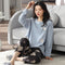 Pajamas Women Cotton Long Sleeved Outdoor Casual Loose Plus Size Loungewear Sets Sleepwear