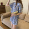 IMG 123 of Pajamas Women Summer Thin Outdoor Silk Short Sleeve Popular Cartoon Adorable Loungewear Two-Piece Sets Sleepwear