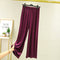 Img 10 - Women Loose Outdoor Trendy Casual Thin Plus Size Cozy Ankle-Length Wide Leg Pants