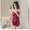 IMG 113 of Silk Pyjamas Women Summer Sexy Strap Lace Pajamas insTwo-Piece Sets Loungewear Sleepwear