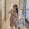 Pajamas Women Summer Loose Plus Size Sweet Look Adorable Student Short Sleeve Shorts Outdoor Korean Loungewear Sets Sleepwear