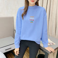Hong Kong Sweatshirt Women Korean Half-Height Collar Thin Loose  ins Outerwear