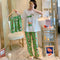 Hot sale in Southeast AsiaPajamas Women Three-Piece Summer Short Sleeve Long Pants Plus Size Loungewear Sleepwear