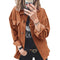 Europe Women Jacket Single-Breasted Casual Shirt Outerwear