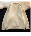 IMG 115 of Trendy Niche Polo Tee Lapel Sweatshirt Women Embroidery oversizeCouple Tops Outerwear