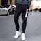 insSlim Look Sport Pants Teens Student Hong Kong Printed Loose Ankle-Length Pants