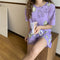 IMG 114 of Pajamas Women Summer Thin Outdoor Silk Short Sleeve Popular Cartoon Adorable Loungewear Two-Piece Sets Sleepwear