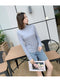 IMG 152 of Korean Office Slim Look Solid Colored Under Stand Collar Sweater Women Outerwear