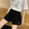 Img 2 - Shorts Women Summer Loose Korean High Waist Sporty Casual Pants Home Pajamas insknee length