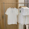 IMG 108 of White Cotton T-Shirt Women Short Sleeve Loose Plus Size Tops Half Sleeved Round-Neck Summer T-Shirt