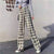 Img 2 - Korean Women Summer Plus Size Ant Casual Pajamas Pants Fresh Looking Thin Printed Long Adorable Student Loose Home