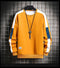 IMG 111 of Round-Neck Long Sleeved Sweatshirt Trendy Loose Sporty Outerwear