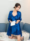 IMG 109 of Pajamas Women Summer Sexy Silk Thin Padded Flattering Pyjamas Long Sleeved Outdoor Two-Piece Sets Sleepwear