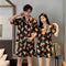 Couple Pajamas Women Summer Silk Short Sleeve Men Plus Size Replica Loungewear Sleepwear