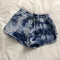 Vintage Dye Printed Slim Look Wide Leg Casual High Waist Shorts Jogging Sporty Hot Pants Beach Women Activewear