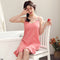 Cotton Pyjamas Women Summer Teens Camisole Solid Colored Sexy Dress Sleepwear