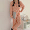 IMG 116 of Pajamas Women Long Sleeved Cardigan Two-Piece Sets Japanese insStrawberry Adorable Student Loungewear Outdoor Sleepwear