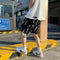 Img 4 - Summer High Street Trendy Graffiti Cargo Shorts Men Hip-Hop Loose Straight Casual knee length