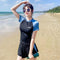 Korea INS Popular Swimsuit Women Two Piece Slim Look Popular Student Spa Swim Swimwear