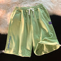 Img 8 - White Drawstring Loose Casual Gym Shorts Men Korean Trendy Summer Bermuda Women Outdoor Bermuda Shorts