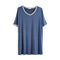 Summer Casual Pyjamas Mid-Length Modal Pajamas Women Home Trendy Spliced Sleepwear