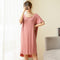 Modal Pyjamas Women Summer Short Sleeve Loose Pajamas Thin Long Cotton Pregnant Woman Plus Size Sleepwear