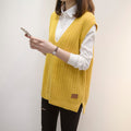 Img 3 - Knitted Vest Women Korean Tank Top Outdoor Sleeveless Plus Size Sweater