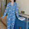 IMG 117 of Pajamas Women Adorable Cartoon Long Sleeved Loose Thin Loungewear Two-Piece Sets Outdoor Sleepwear