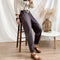 Img 15 - Cotton Blend Women Pants Loose Plus Size Thin Colourful Ankle-Length Straight Casual Pants