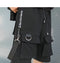 IMG 112 of Cargo Shorts Men Trendy insPersonality Harajuku Korean Loose Hip-Hop Ribbon knee length Shorts