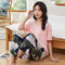 Img 2 - Summer Cotton Pajamas Pants Women Thin Wide-legged Loose Drape Long Plus Size Japanese Pregnant Woman Outdoor Sets