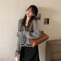 IMG 117 of Sweater Women Japanese Loose insLazy Outdoor Korean Sweet Look Knitted Cardigan Outerwear