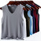 Ice Silk Tank Top Men Seamless Sporty Matching V-Neck Sleeveless Summer Plus Size Choose From Tank Top