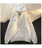 IMG 112 of Sweatshirt Women Thin Korean Loose Tops Hooded Zipper Cardigan ins Outerwear
